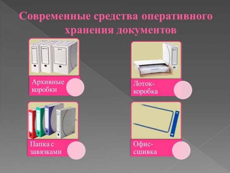 Организация хранения документов в делопроизводстве